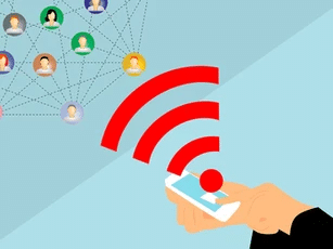 Connecting to a network of people using a smartphone